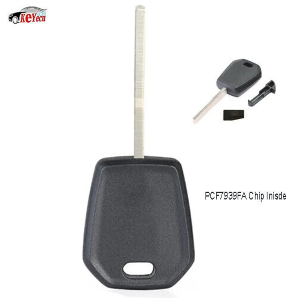 KEYECU 2 шт./лот новая Замена 164-R8128 сбоку мельница 128-BIT PCF7939FA для Ford ключ зажигания с транспондером HU101 лезвие