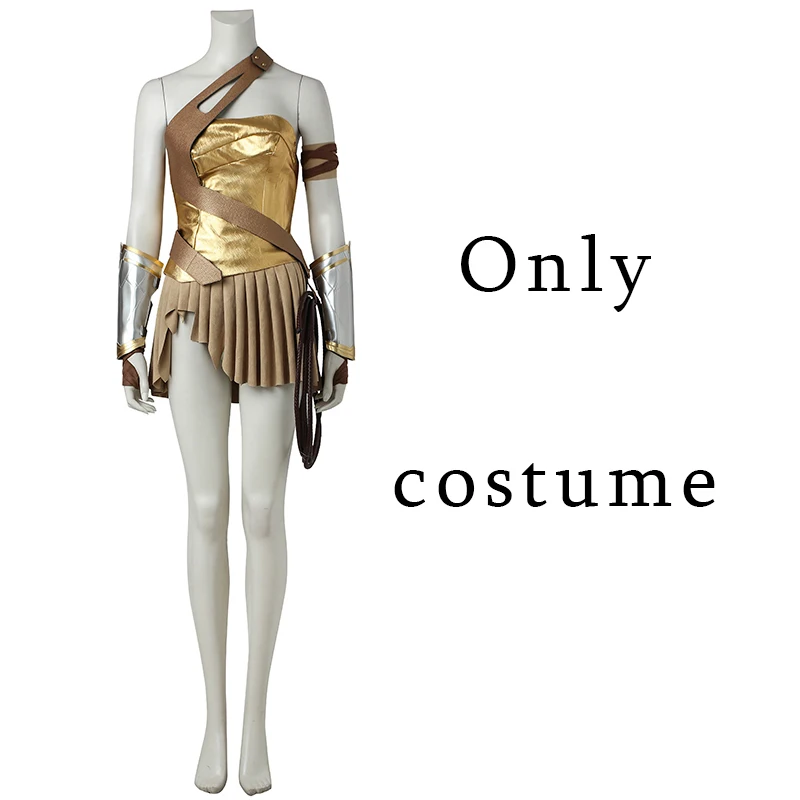 Wonder Woman Diana Prince Cosplay Costume Halloween Party Women Outfit Full Set