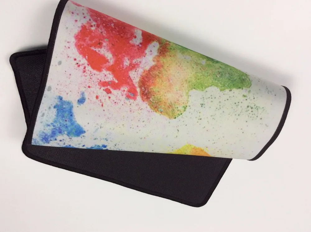  Mairuige Shop Watercolor Map MousePad Rubber Pad Mouse Mat Desk Pad Keyboard Pad for Dota CS Go Lea