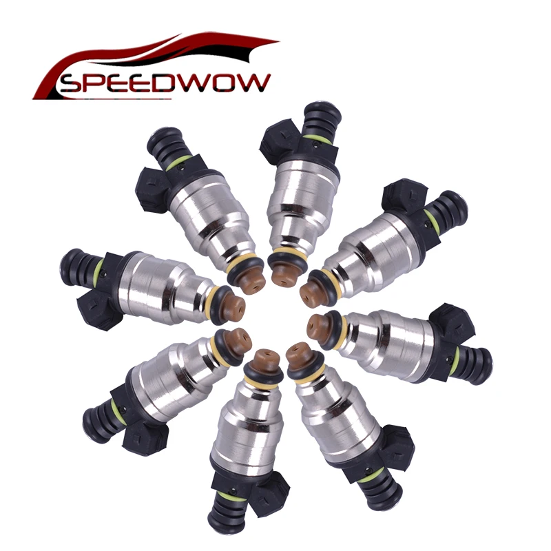 

Speedwow 8Psc 1000cc Fuel Injector Low Impedance Fuel Spray Nozzle For Mustang Camaro LT1 LS1 LS6 96lb EV1