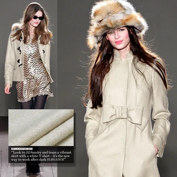 

Soft light thin woolen wool woman winter warmer fabric 385grams per square