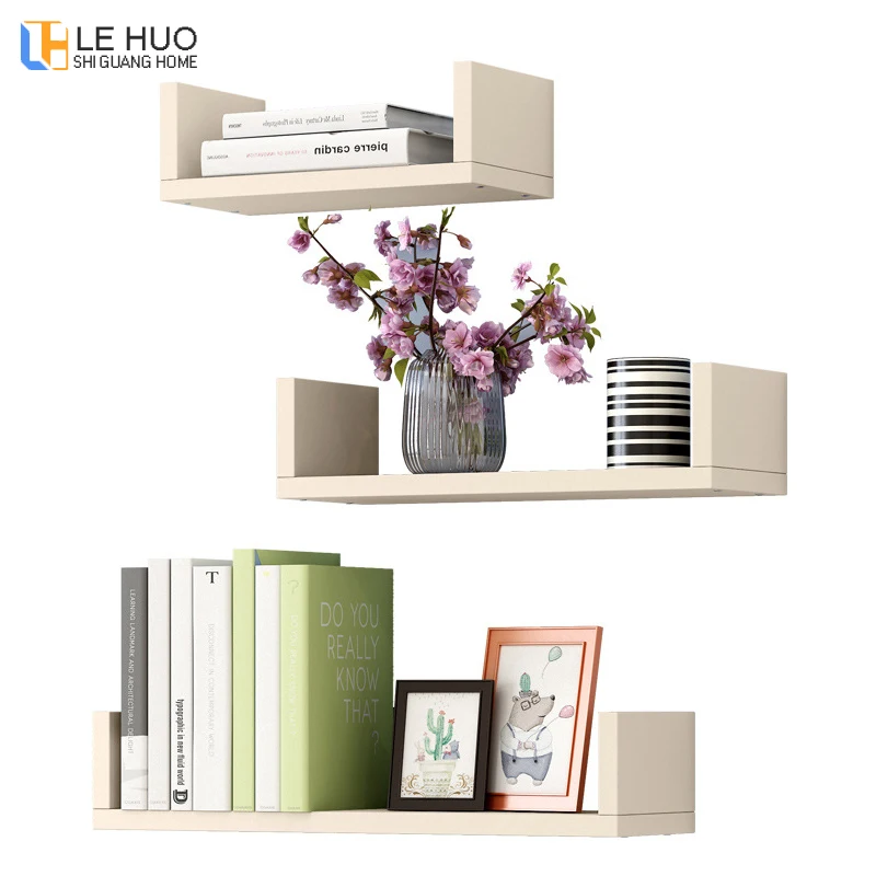 3 قطعة/مجموعة خشبية مزيج خزانة رف جدار المنظم التخزين رف لكمة التركيب المجاني المعيشة غرفة الأثاث