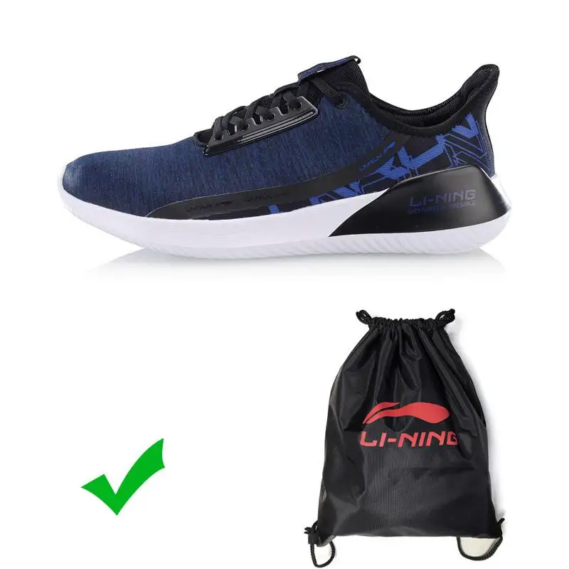 Li-Ning Для мужчин ACE RUN удобные кроссовки для бега из дышащего материала подойдет как для повседневной носки, так пряжа светильник дышащая подкладка Спортивная обувь Кроссовки ARHP051 SJFM19 - Цвет: ARHP051-3H
