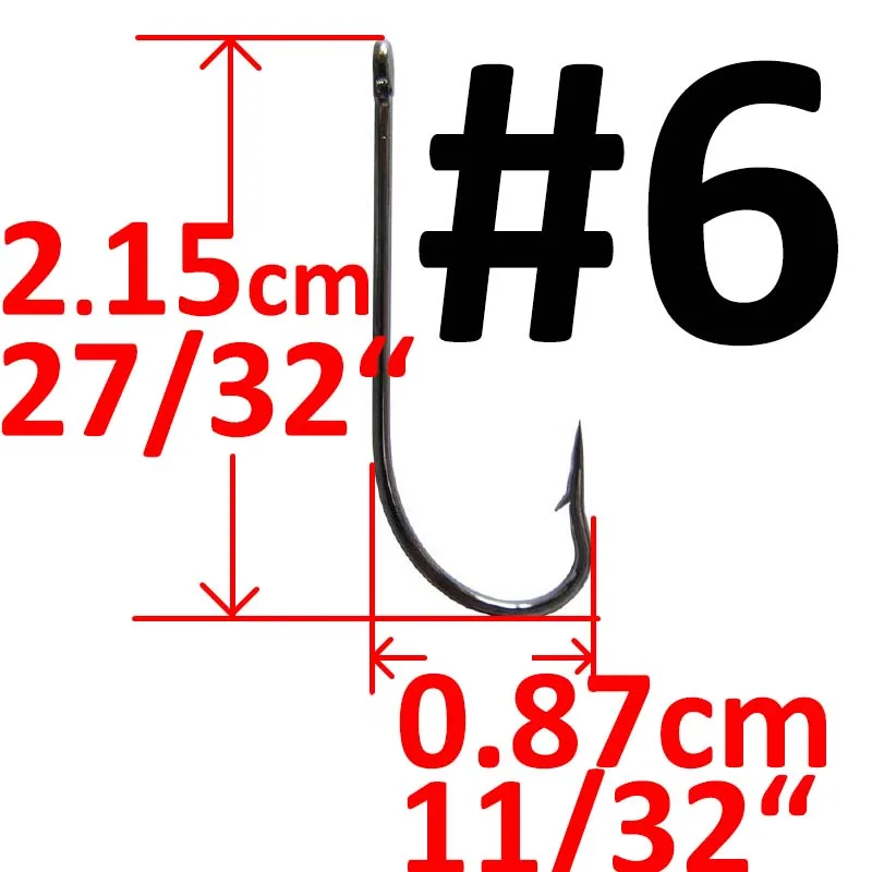 20 штук длинный хвостовик колючий рыболовный крючок Карп большой джиг рыболовный крючок#1-#8#1/0-#8/0 О 'Шонесси рыболовный крючок - Цвет: 6