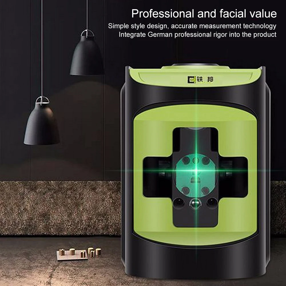 

360 degrees 2 Cross Lines Laser Level Green Laser Level Red Blue or Green Beam Self-Leveling Laser Level in Box with Bracket