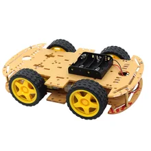 Glyduновый высокое качество 4WD умный робот шасси автомобиля наборы для arduino с кодером скорости