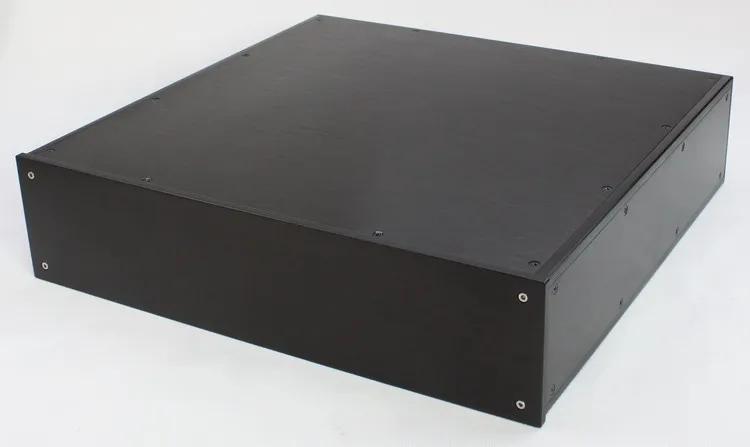 WA89 черный полностью алюминиевый усилитель шасси/предусилитель/ламповый усилитель чехол/amp Корпус/Чехол/DIY коробка(453*110*436 мм