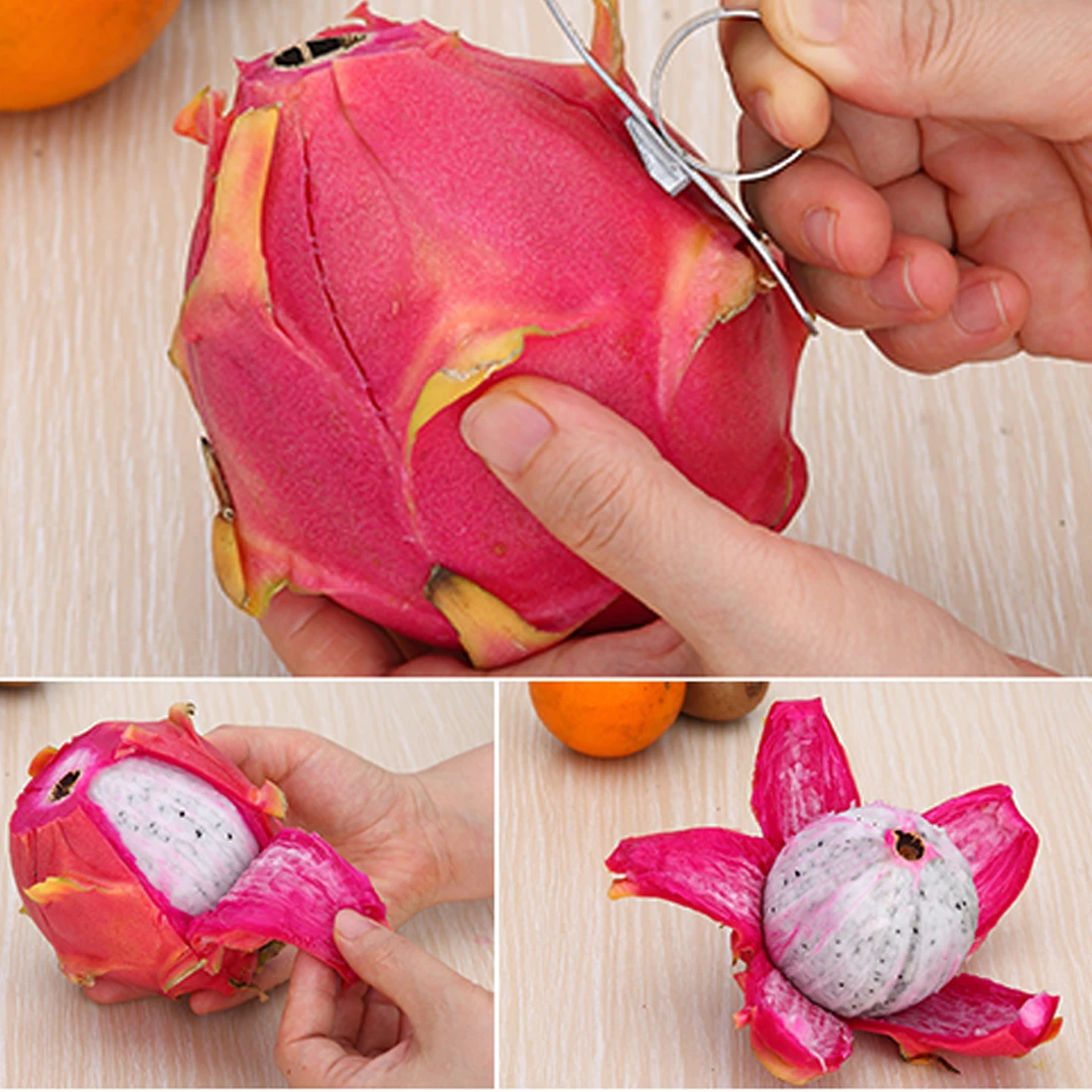

Good Kitchen Gadgets Stainless Steel Orange Peeler Lemon Citrus Parer Fruit Vegetable Tools