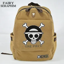 Фея Серафима Мультфильм Череп Дизайнер аниме детская школьная сумка одна деталь печатных холст 16 унций толстый Luffy mochila рюкзак