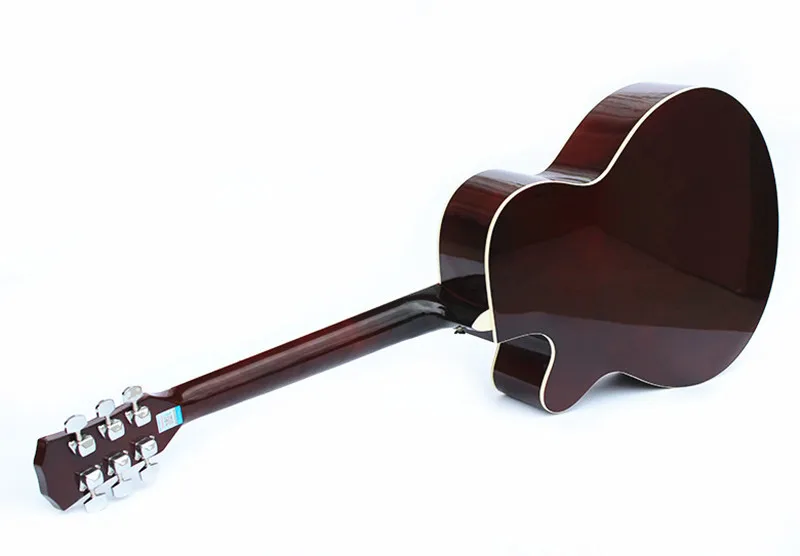 Высокое качество 40 дюймов Акустическая народная 6 гитара для начинающих студентов подарок липа палисандр гриф