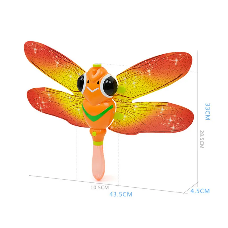 Детская Стрекоза пузырь Лето пузырь светодиодный свет машина открытый Забавные игрушки Pistola de juguete Pistolet de jouet для детей D4 - Цвет: Оранжевый