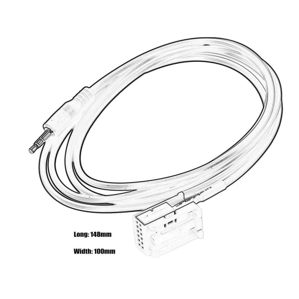 Радио дополнительный аудиокабель Aux Вход кабель адаптер 12-контактный Порты и разъёмы экранированный для peugeot, для Citroen вставка RD4 радио