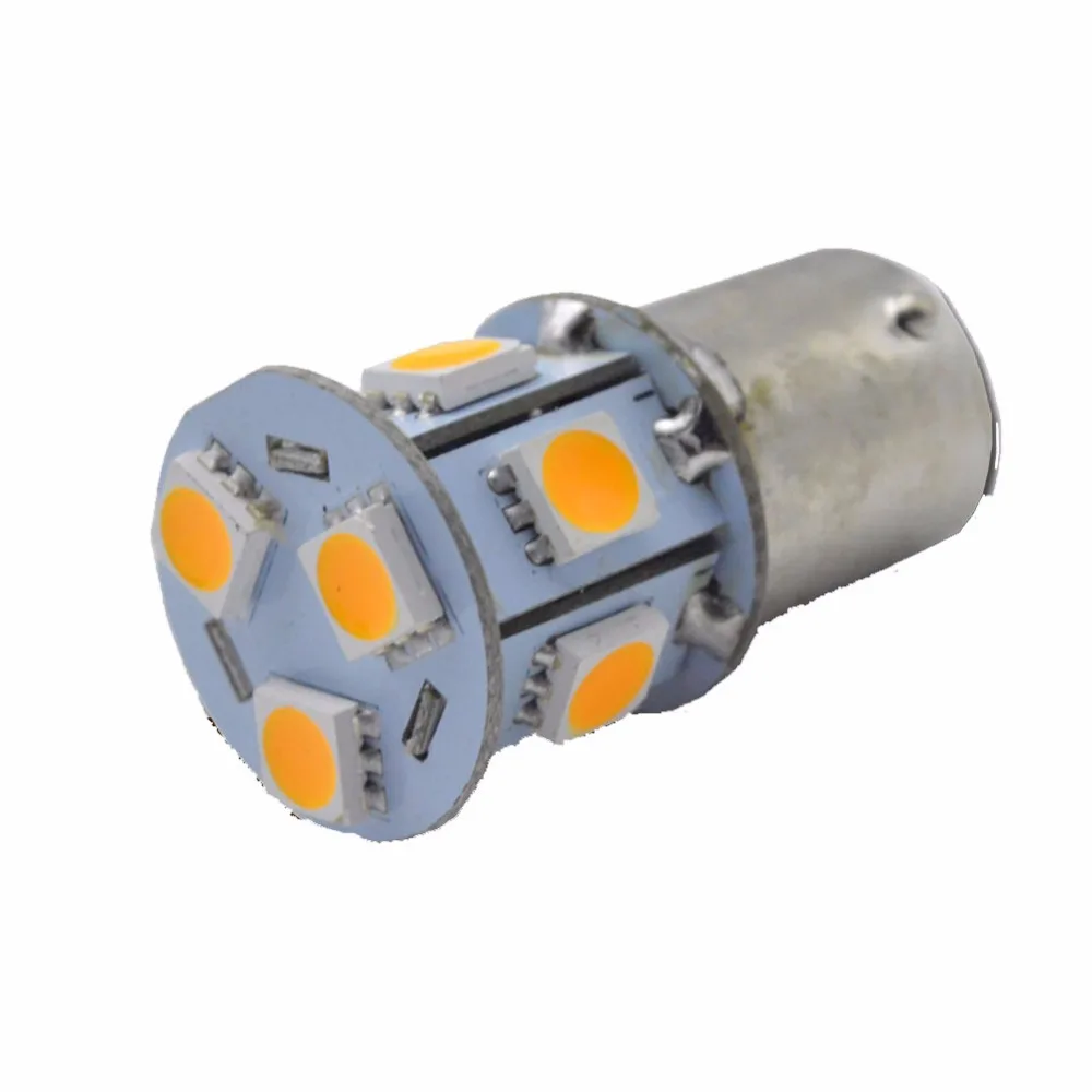 2 Lampadine LED BAU15S PY21W Ambra - 900 Lumen, 12V, 3,6W Per Stop, Frecce E Luci Posteriori Auto