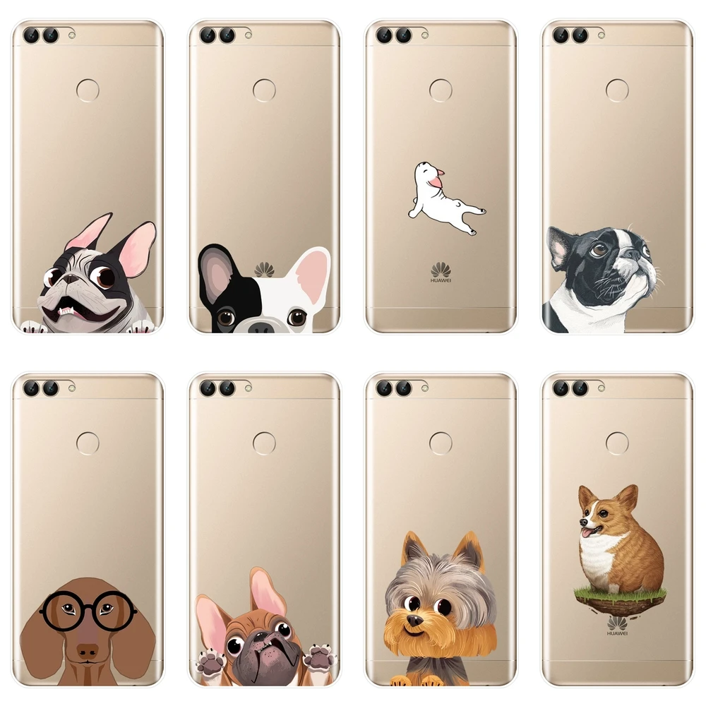

Pug Dog Phone Case For Huawei P9 Lite Mini P10 P Smart Plus P20 Pro Soft Silicone Back Cover For Huawei P8 P9 P10 P20 Lite 2017