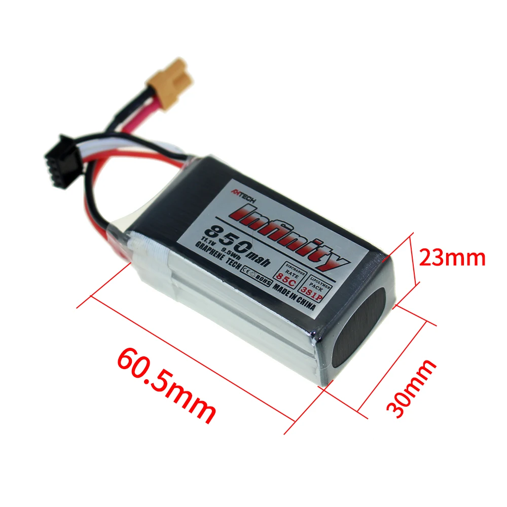 Infinity 7,4 V 850mAh 85C 2S 3S 11,1 V LiPo батарея XT30 разъем 4S 14,8 V SY60 XT60 вилки для RC FPV мультикоптера модели дрона