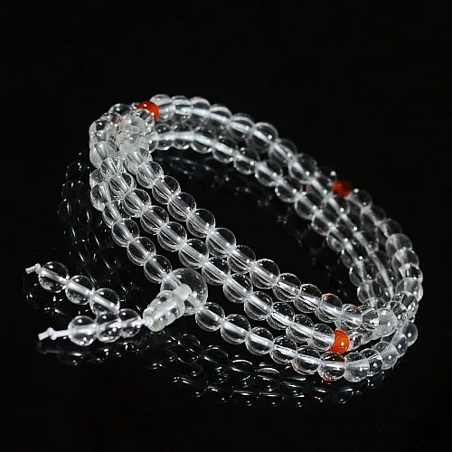 

(Grade A )108pcs Beads bracelet,Natural White Crystal Bracelets,Fashion White Crystal Stone Jewelry Bracelets for woman and men