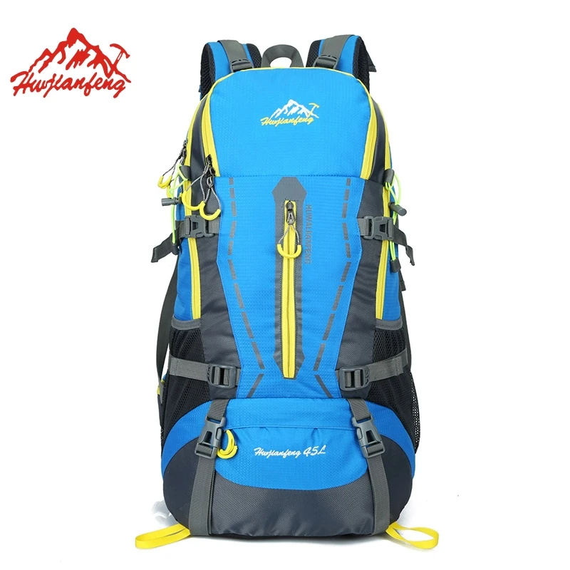 Уличные рюкзаки HU WAI JIAN FENG 45L, водонепроницаемые спортивные сумки, походные рюкзаки для путешествий, походные мужские рюкзаки, походные сумки