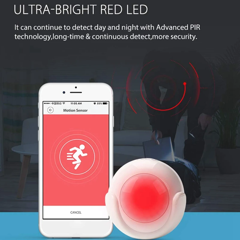 MOOL Wi-Fi датчик движения сигнализации детектор движения Pir детектор движения для автоматизации умного дома и уведомления приложения