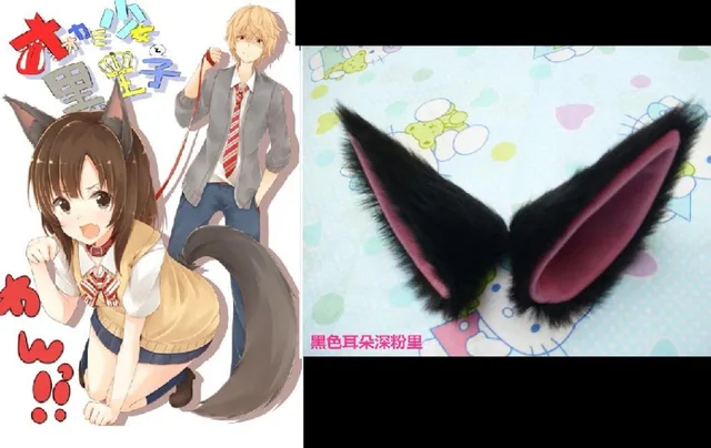 anime wolf ear hairpin