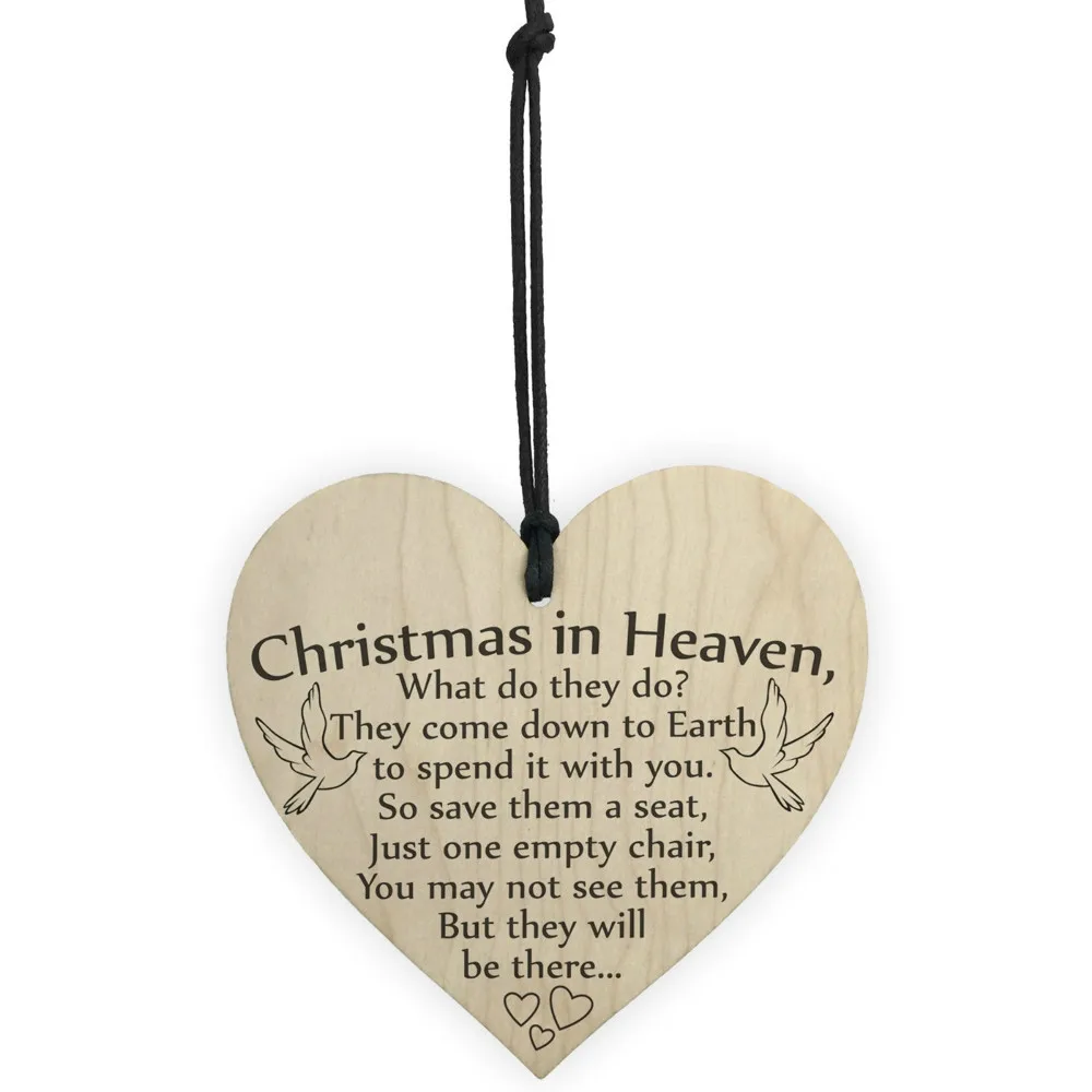 Рождественский Санта-Клаус украшения для рождественской елки Висячие на небесах деревянные таблички с сердцем знак для искусственный цветы новогодний декор F