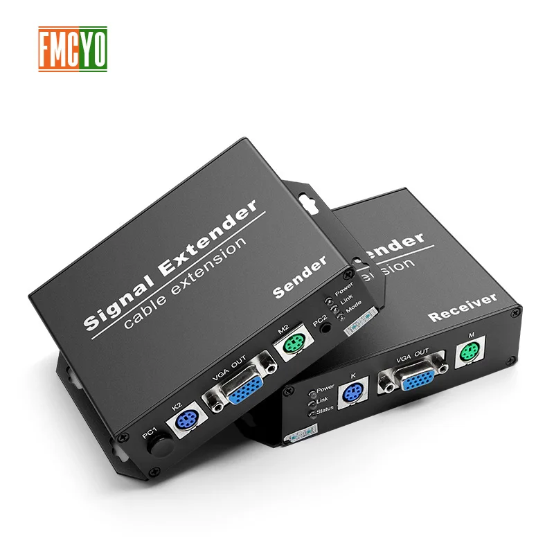 

VGAExtender Over IP/TCP UTP/STP CAT5e/6 Rj45 LAN Network Support 1080p 100m Extension Like VGA Splitter Transmitter Receiver