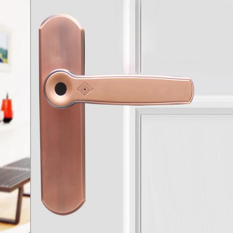 

OBTNL Wooden door handle fingerprint lock multiple colors 5050 lock body