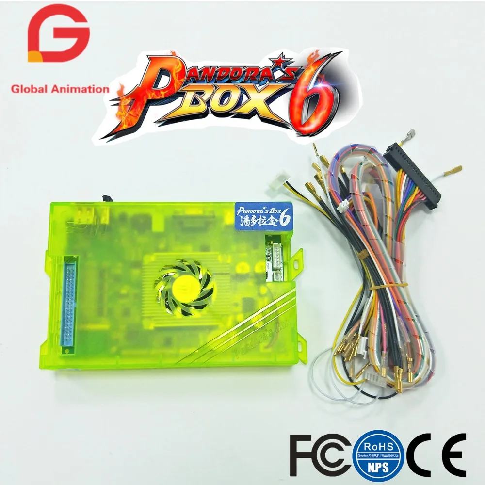 Original new arrival Pandora Box 6 Home Edition 1300 in 1 sets family version for Arcade Joystick Marchine cabinet Original new arrival Pandora Box 6 Home Edition 1300 in 1 sets family version for Arcade Joystick Marchine cabinet
