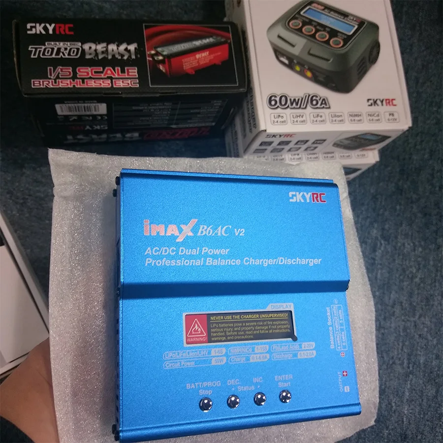 Зарядное устройство SKYRC iMAX B6AC V2 50 Вт балансирующее зарядное для литий полимерных