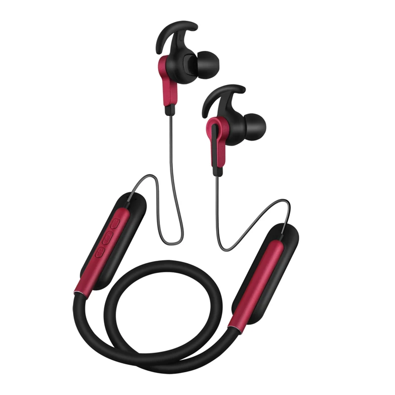 Beste Opknoping Nek Draadloze Headset Bluetooth Oortelefoon Magnetische Airpo Sport Oortelefoon Met Microfoon Voor iPhone XS Xiaomi Samsung MP3