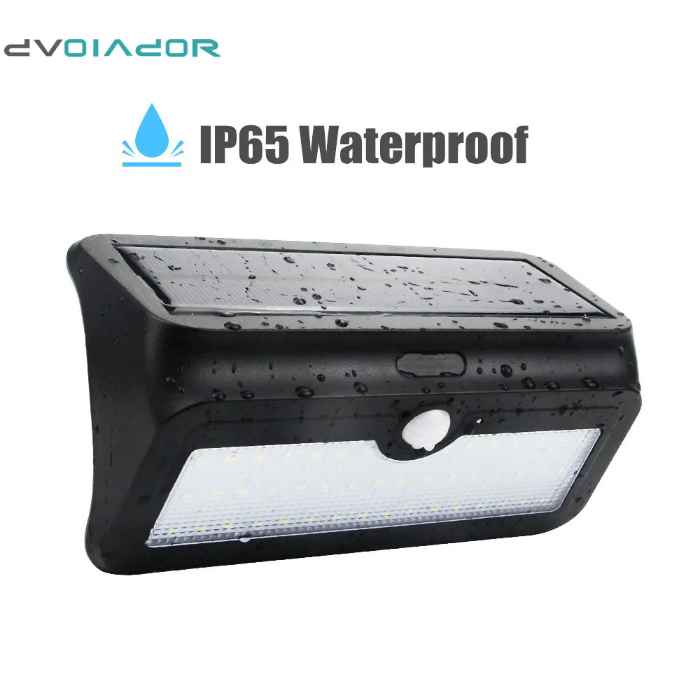 

DVOLADOR Solar Light 46 LED Rechargeable Waterproof Indoor/Outdoor Wireless,1000 Lumens Solar Powered Motion Sensor Lights