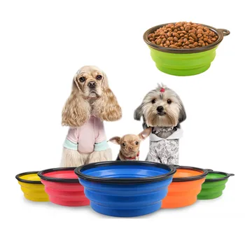 

Collapsible Silicone Pet Food Bowl Portable Outdoor Travel Dog Food Container Water Drinking Bowl Dish Pet Feeding Accessories