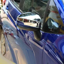 Для Honda Fit Jazz- ABS хром/углеродное волокно украшение автомобиля заднего вида боковое зеркало заднего вида накладка рамка