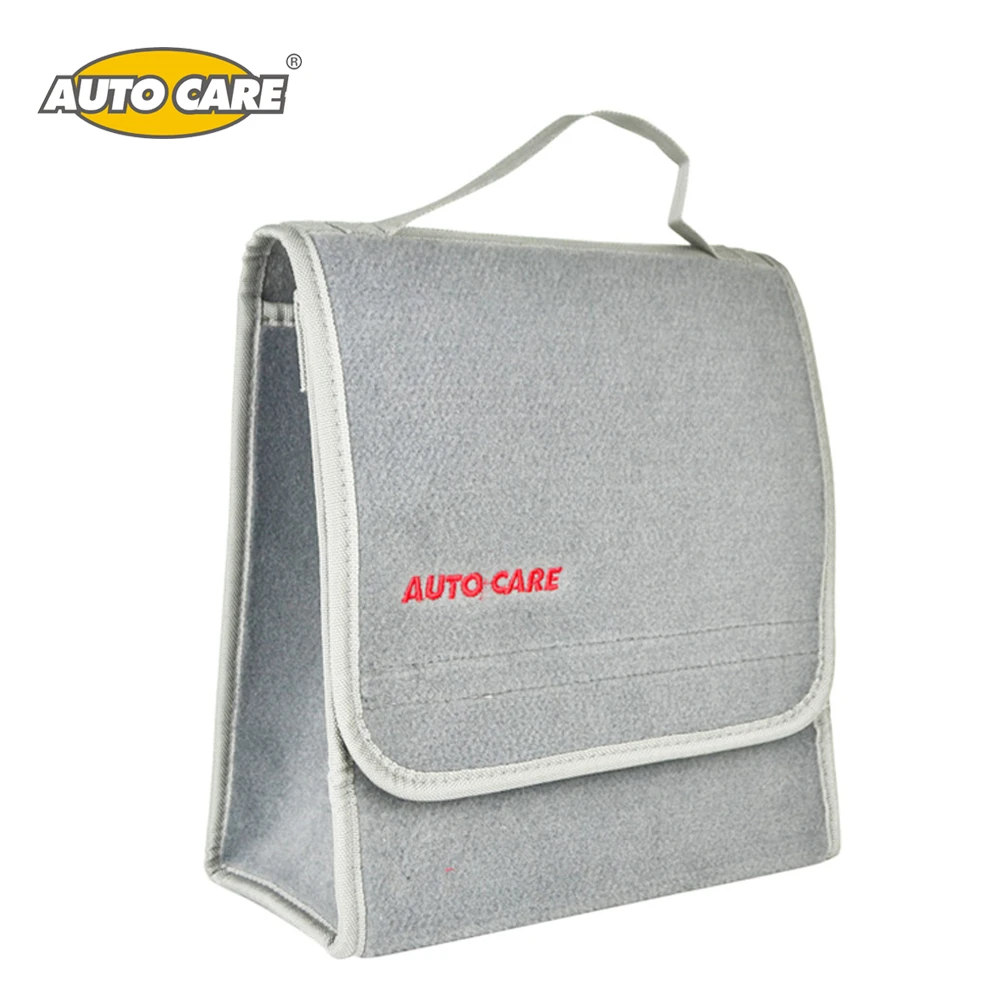 

Auto Care Small Car Smart Tool Organizer Bag Grey Car Trunk Organiser Built in strong Velcrofix system holds to car carpet