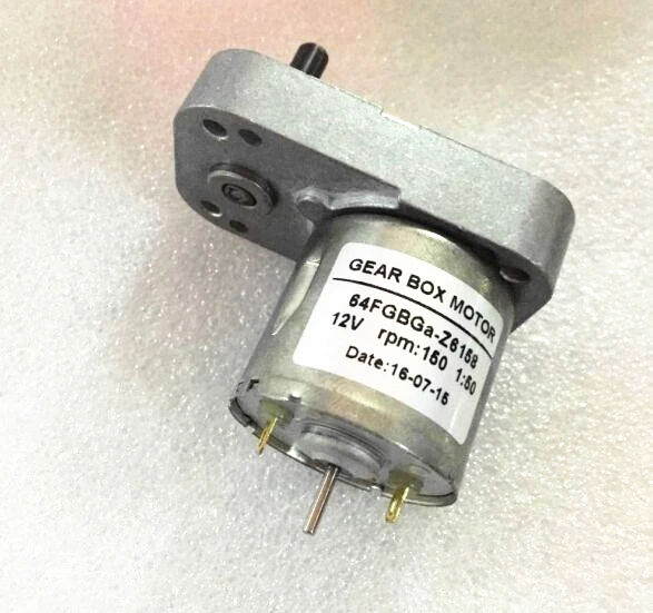 Щеточный мотор редуктор постоянного тока 64FK 530 12V 150RPM Мотор задняя крышка