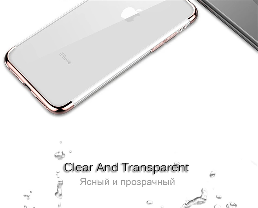 MOUSEMI For iPhone 7 8 6 X Case Silicone Soft Transparent Clear Funda Girl Phone Cases For iPhone 6 6s 7 8 Plus X Case On Cover (2)