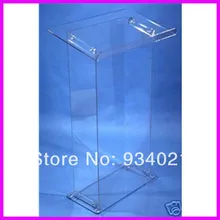 Detachable Clear Acrylic Lectern Acrylic Podium Stand Crystal Acrylic Pulpit podium