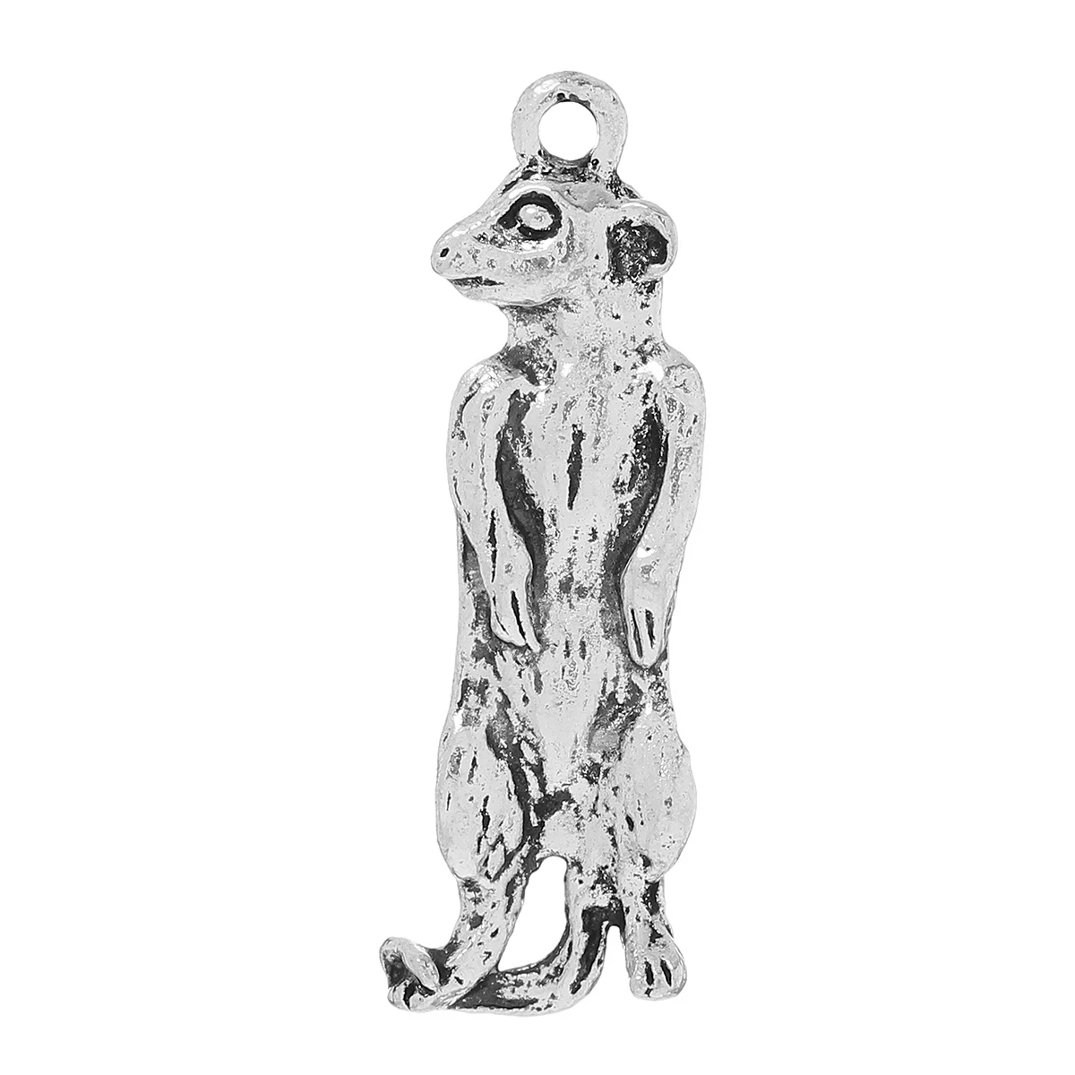 DoreenBeads амулет кулоны Meerkat животного серебряного цвета 37 мм (1 4/8 &quot) x 12 (4/8&quot) 10 шт.