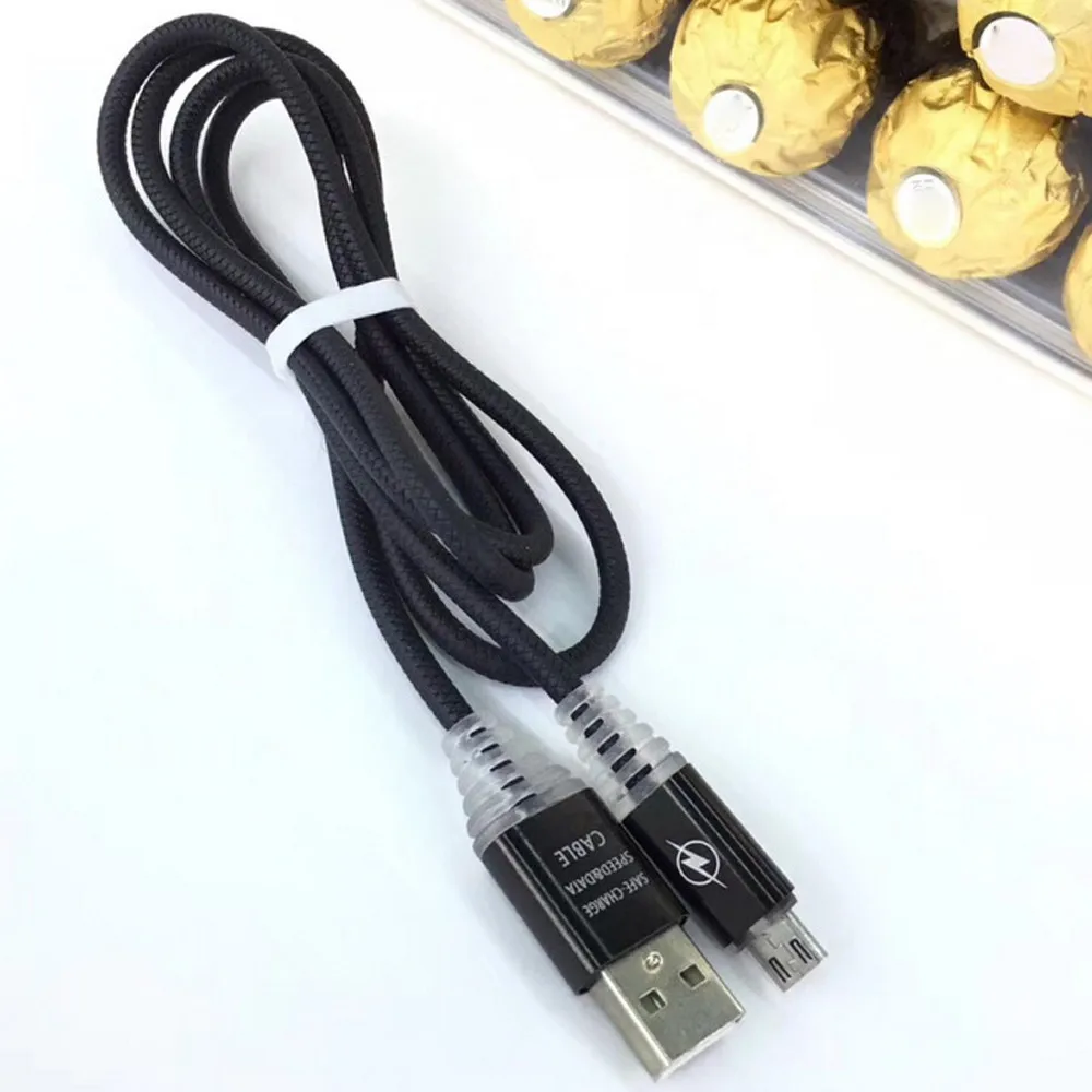 HIPERDEAL USB к Mirco USB зарядное устройство светодиод Видимый поток света Micro usb зарядный кабель синхронизации данных для Android телефона ПК кабель BAY14