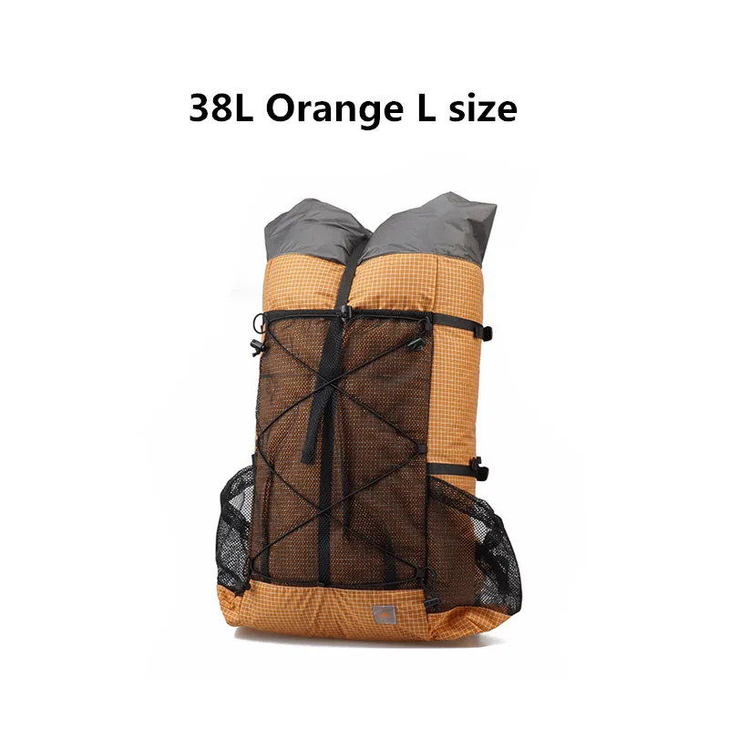 3F UL GEAR походный рюкзак для кемпинга 26L 38L Сверхлегкий безрамный походный рюкзак - Цвет: 38L Orange L