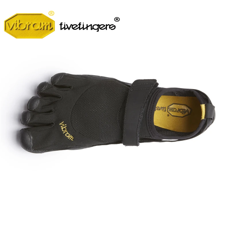 Vibram Fivefinger KSO الرجال شبكة رياضية خمسة أصابع هوك حلقة سريعة تجفيف زلة خفيفة الوزن الجري في الهواء الطلق الأحذية المطاطية