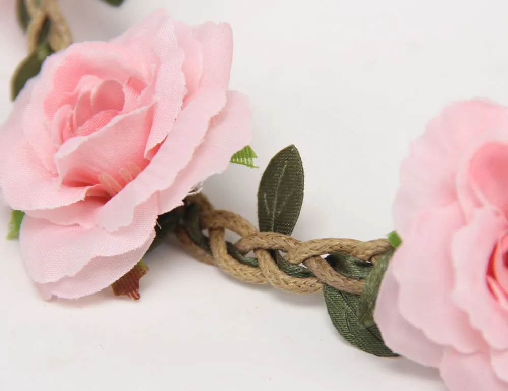 Wowsorie 2018 новый цветок оголовье летом Для женщин богемный Стиль Модные Ободки Роуз Sweet lady кольцо волос Группа аксессуары для девочек