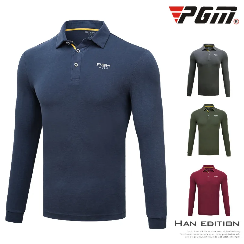 

2018 New Golf Suit Men's Long Sleeved T-shirt Autumn Winter Breathable Anti Wrinkle Clothes Modal Clothes Size M-XXL