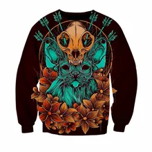 3D Print Funny Animal Skull Men Tracksuits Horror Sweatshirts Women Casual Male Hip Hop Sweatshirt Tops Streetwea Mens Clothes