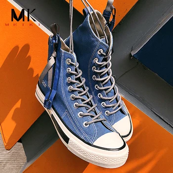 

MEIKI Spring Autumn Summer New Brand Male Casual Canvas Shoes Breathable Tenis Fashion Men Sneaker Flats Shoes #1208