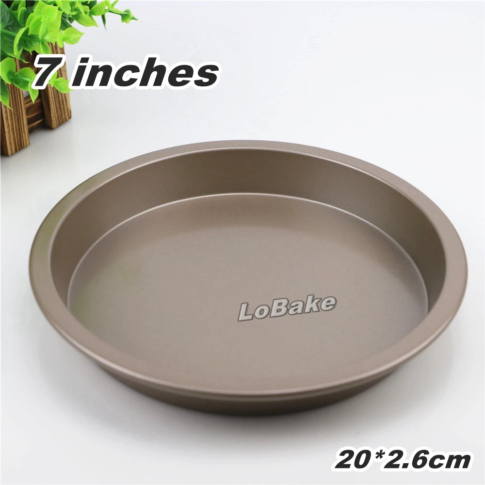 7 inches 2.6cm depth nonsitck coating round pizza pans stones pie pan