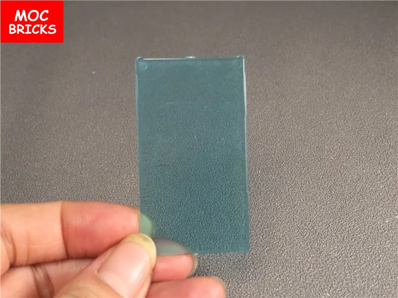 

10pcs/lot MOC Bricks Trans blue Glass for Window 1 x 4 x 6 fit with 60803 Building blocks toys bricks Action figure kids gifts