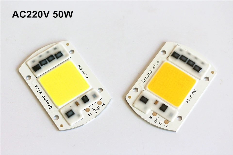 ASMT светодиодный COB чип лампа 20 Вт 30 50 100 150 200 AC 220 В IP65 Smart IC подходит для DIY прожектор