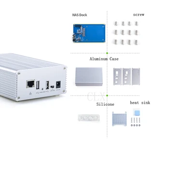 

Single Disk 2.5 Network Storage Server NAS DIY Deity, Gigabit Network BT/PT Download All Aluminum Metal