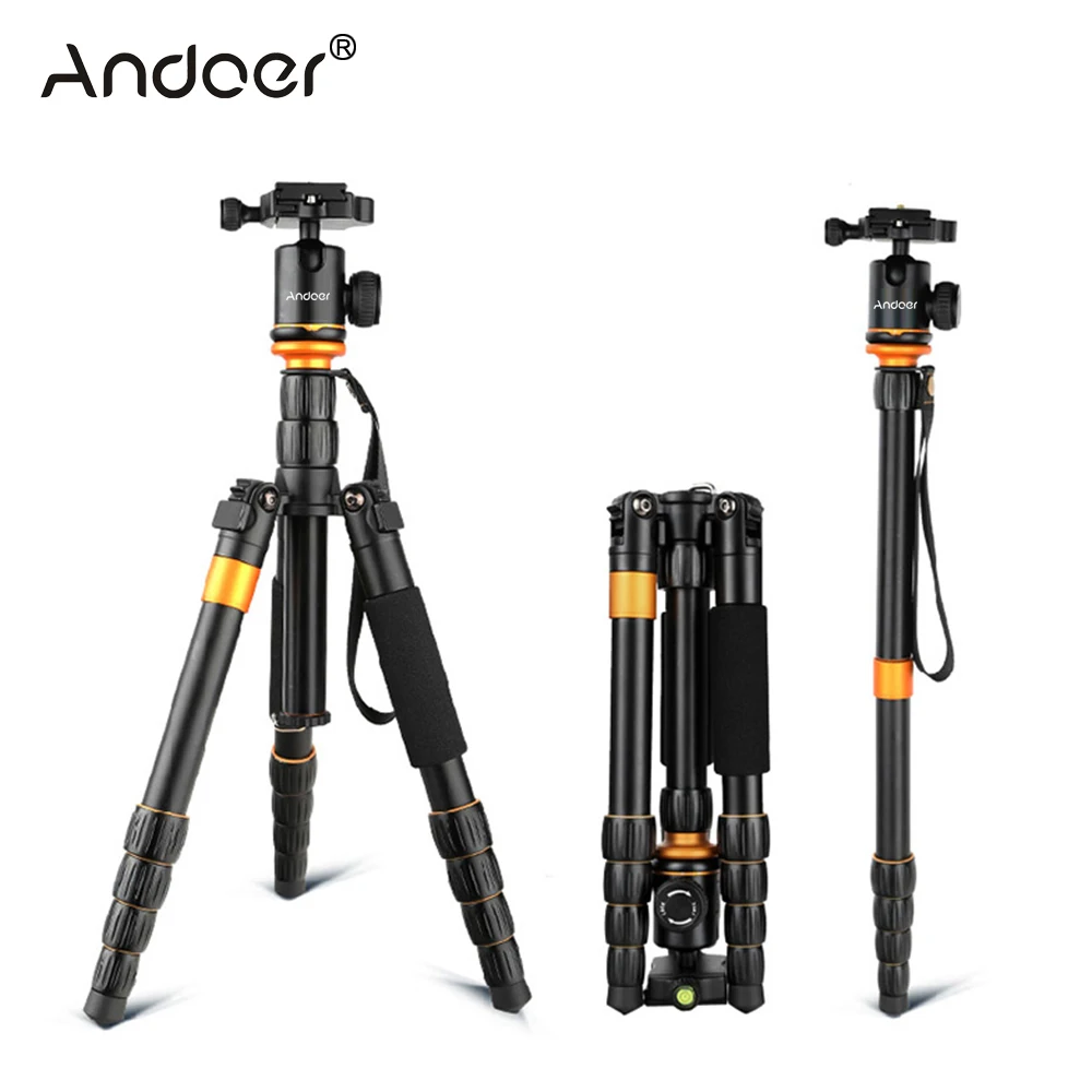 Профессиональный штатив Andoer Трипод для камеры Canon Nikon Sony Q999s Q666 Pro|professional tripod|tripod with