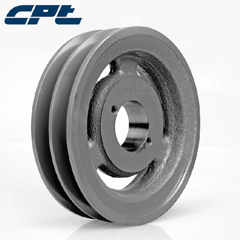 

CPT 2BK70H v belt pulley, Cast Iron, B Belt Section, 2 Grooves, H bush required, 6.75"OD, ISO9001 certified 2BKH Pulley